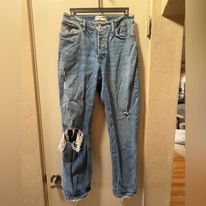 Abercrombie Dad High Rise Curve Love Jeans